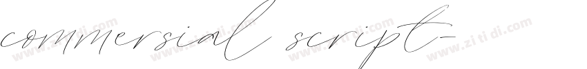 commersial script字体转换